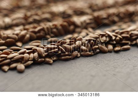 Raw Organic Flaxseeds.