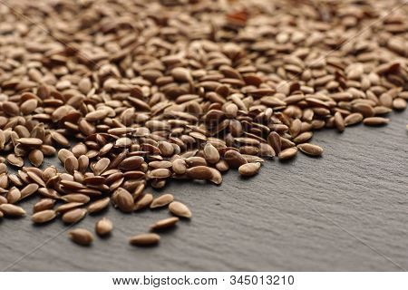 Raw Organic Flaxseeds.