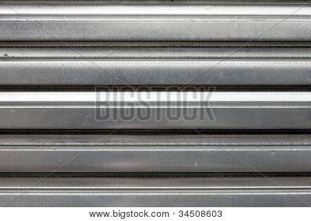 Stříbrné vlnité kovové textura