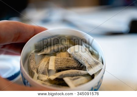 Snus - A Box Of Snus, A Moist Powder Tobacco Product Widely Consumed In Norway And Sweden And Among 
