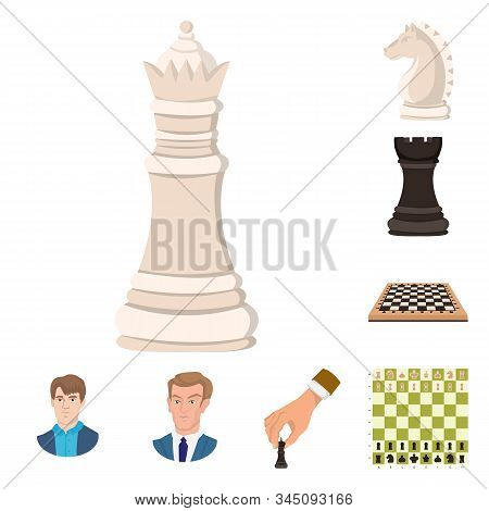 Vector Design Of Chess And Game Symbol. Collection Of Chess And Strategy Vector Icon For Stock.