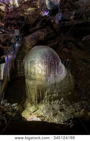 The  Prometheus Cave (also Kumistavi Cave) Near Tskaltubo In The Imereti Region, Georgia