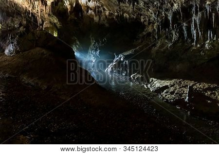 The  Prometheus Cave (also Kumistavi Cave) Near Tskaltubo In The Imereti Region, Georgia