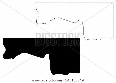 Kie-ntem (republic Of Equatorial Guinea, Provinces Of Equatorial Guinea) Map Vector Illustration, Sc