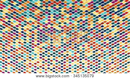 Abstract Geometric Vector Background Of Diagonal Parallel Colored Rectangles. Stock Vector Illustrat