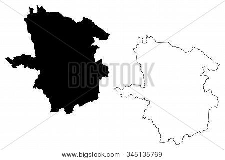 Laane County (republic Of Estonia, Counties Of Estonia) Map Vector Illustration, Scribble Sketch Laa