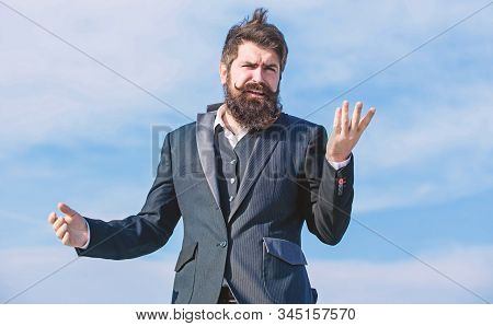 What To Do Next. Help With Desision. Mature Hipster With Beard. Bearded Man. Future Success. Male Fo