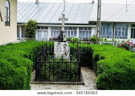 Neamt, Romania - June 22, 2019: The Tomb Of The Writer Veronica Micle, Who Was The Beloved Of The Na