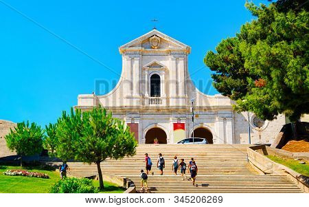 Staircase In Chiesa Bonaria Church In Cagliari In Sardinia Reflex