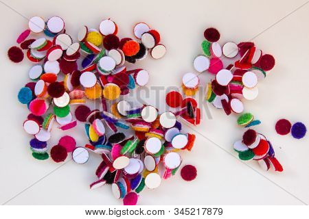 Multi Colored Bindi Sticker Used Mostly By Indian Females To Stick In Their Forehead.