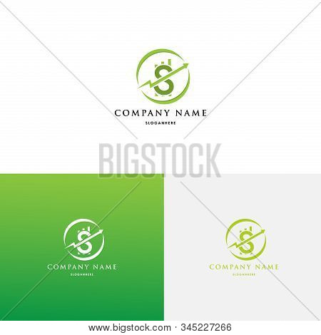 Money Graph Chart Growth Financial Accounting Logo Design