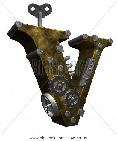 Steampunk bogstav V