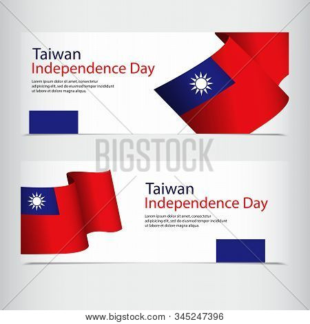 Taiwan Independence Day Celebration Vector Template Illustration