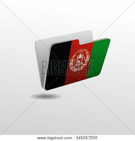 Folder Icon In Trendy Flat Style Isolated On Grey Background. Folder Symbol For Your Web Site Design