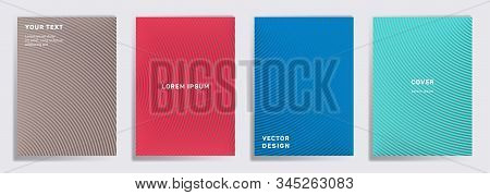 Minimal Covers Linear Design. Radial Semicircle Geometric Lines Patterns. Geometric Backgrounds For 