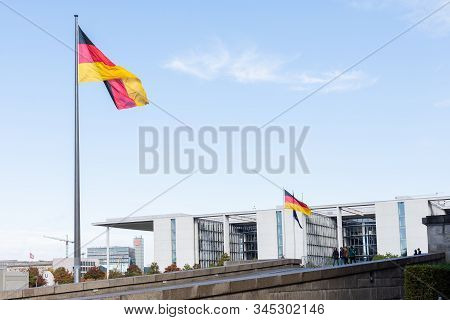 Berlin, Germany- September 28, 2019: View Of The Paul-lobe-haus Building From The Side Of The Reichs
