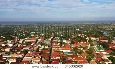 Old City Vigan In The Philippines. Historic Colonial Town In Spanish Style Vigan, Philippines, Luzon