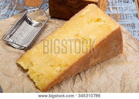 Cheese Collection, Aged Maniva Cheese From Alpine Valleys Near Mount Maniva, North Italy
