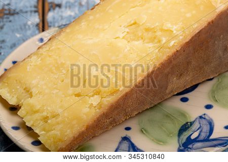 Cheese Collection, Aged Maniva Cheese From Alpine Valleys Near Mount Maniva, North Italy