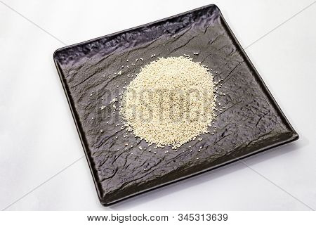 Dashi, Traditional Japanese Seasoning Isolated On White Background. Indispensable Ingredient For Coo