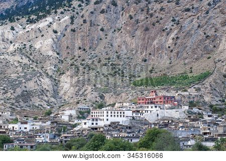 Picture Of Tibetan Village In Himalaya Mountains