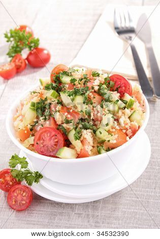 insalata fresco cous cous con verdure
