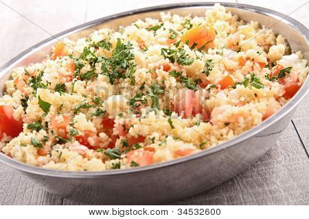 insalata di cous cous con verdure