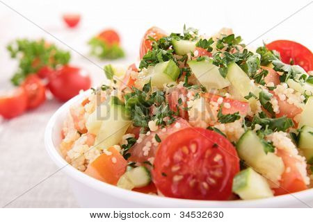 insalata fresco cous cous con verdure