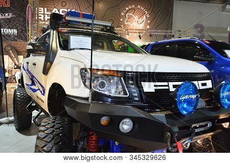 Pasay, Ph - Nov. 16: 2018 Ford Ranger Wildtrak Pick Up At Manila Auto Salon On November 16, 2019 In 