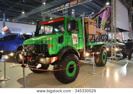 Pasay, Ph - Nov. 16: Mercedes-benz Unimog 1450 At Manila Auto Salon On November 16, 2019 In Smx Conv