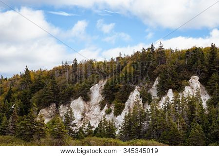 Panoramic View Of A Beautiful Canadian Landscape During A Vibant Sunny Day In Fall Season. Taken In 