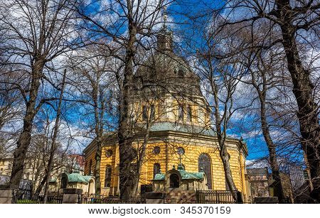 April 22, 2018, Stockholm, Sweden. Hedvig Eleonora Church In The Center Of Stockholm.