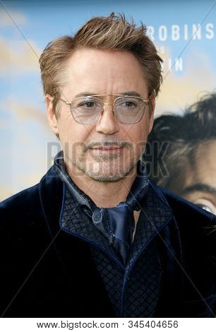Robert Downey Jr. at the Los Angeles premiere of 'Dolittle' held at the Regency Village Theatre in Westwood, USA on January 11, 2020.