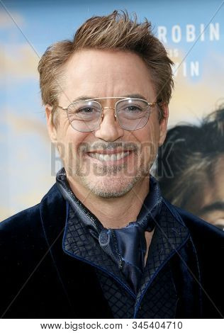 Robert Downey Jr. at the Los Angeles premiere of 'Dolittle' held at the Regency Village Theatre in Westwood, USA on January 11, 2020.