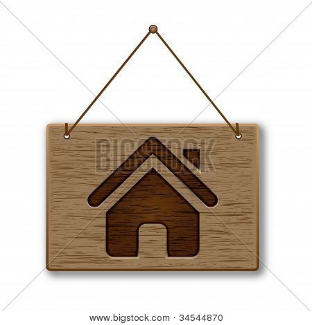 木制路标首页 logo