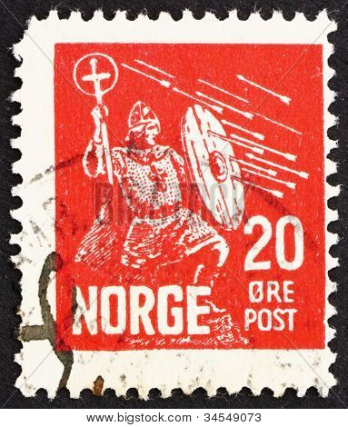 Postage stamp Norway 1930 Saint Olaf, King of Norway