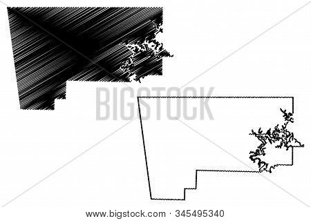 Benton County, Arkansas (u.s. County, United States Of America,usa, U.s., Us) Map Vector Illustratio