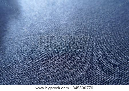 Close Vies Of Navy Blue Jersey Fabric