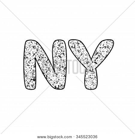 Ny Logo. New York Logo. Grunde. Vector Logo.