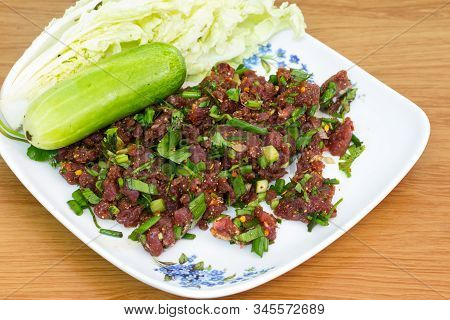 Laab. Thai Spicy Minced Meat Salad