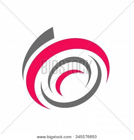 Abstract Modern Circle Vortex Logo Design Vector Graphic Element