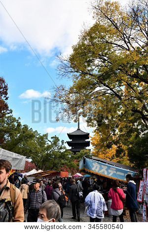 Flea Market At Toji Temple Kyoto Japan
November 21st 2019    
A Flea Market Held On The 21st Of Ever