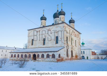 Ancient Cathedral Of The Trinity Life-giving In The Trinity Makariyevo-unzhensky Monastery On A Janu