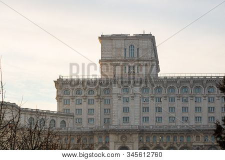 Detail View Of The Palace Of Parliament (palatul Parlamentului) In Bucharest, Capital Of Romania, 20