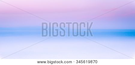 Pink, Blue, White Landscape Abstract Background