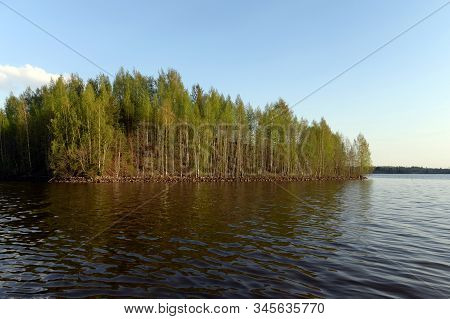 Island On The Sheksna River, Vologda Oblast. Russia