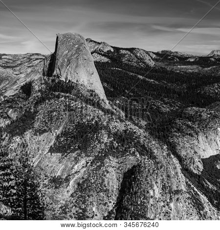 View Of Half Dome And Yosemite Valley From Glacier Point Road, Yosemite National Park, California, U