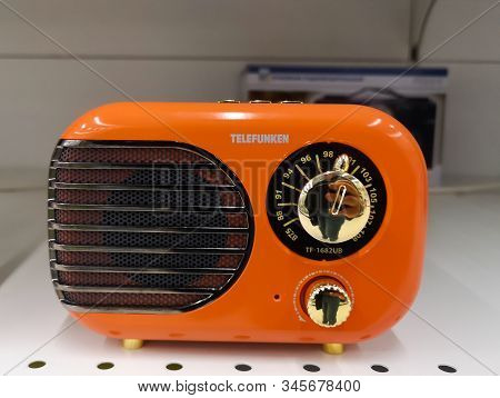 Telefunken Radio Receiver At Ashan Shopping Center On December 25, 2019 In Russia, Kazan, Hussein Ya