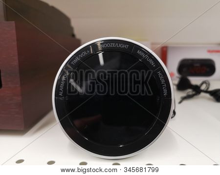 Magnetola Telefunken On Shelf For Sale At Ashan Shopping Center On December 25, 2019 In Russia, Kaza