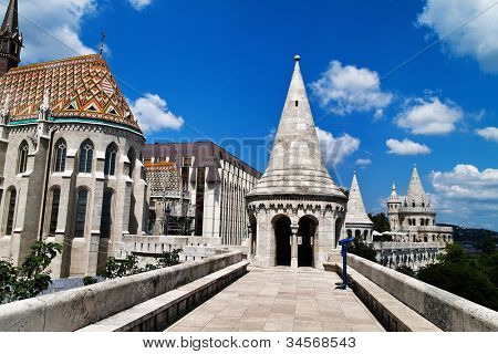 eurtopa, hungary, budapest, fishermen's bastion. one of the landmarks of the city.